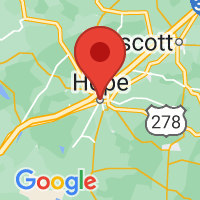 Map of Hope, AR US